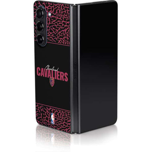 NBA Cleveland Cavaliers Elephant Print Galaxy Z Fold5 5G Skin